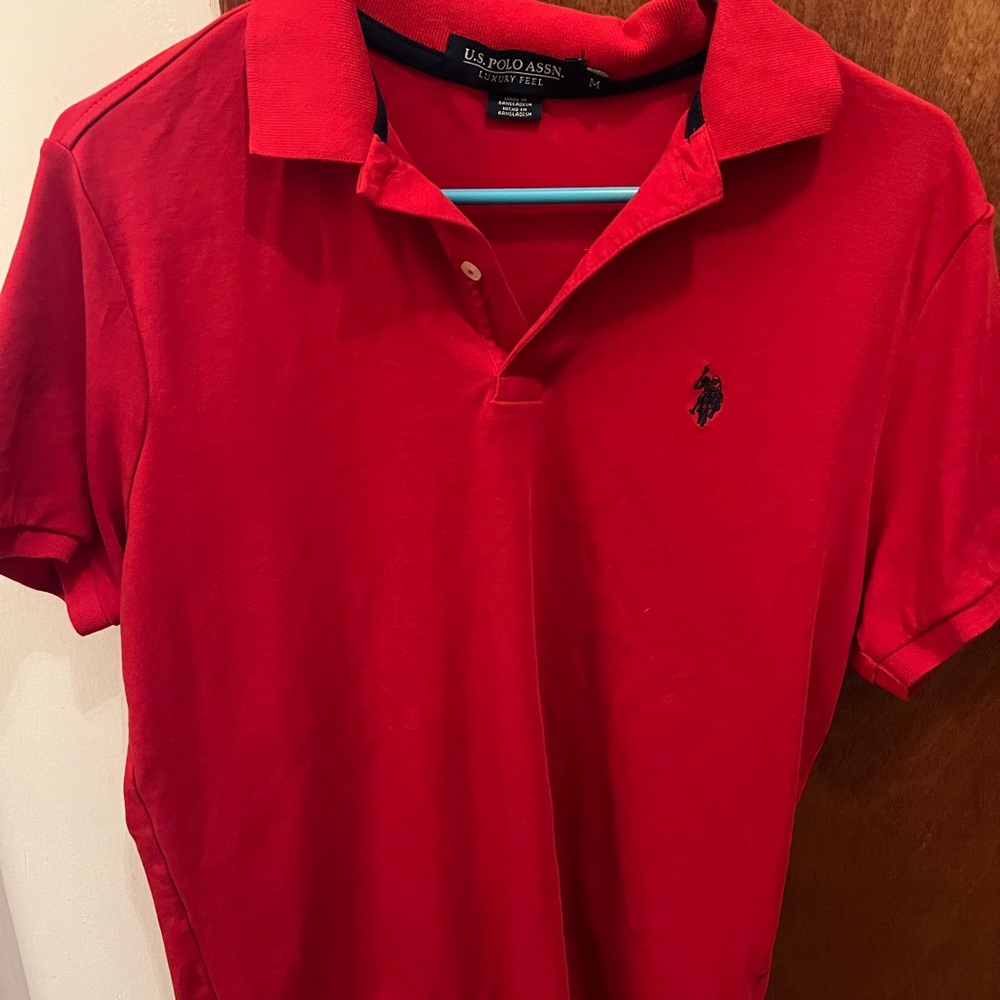 U.S. Polo Assn. Red Polo Shirt Classic Style